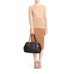 NWOT Coach Madison 25161 Kimberly Leather Black Satchel Carryall